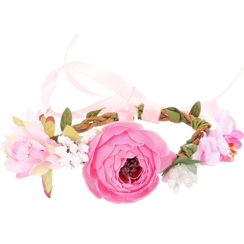 Collare Fiore Per Gatti E Cuccioli Rosa, Accessorio Decorativo