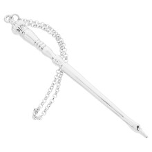 3Pcs Silver Reading Pointer with Chain Metal Bible Accessory