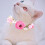 Collare Fiore Per Gatti E Cuccioli Rosa, Accessorio Decorativo 5