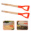 2Pcs 19.65In Wooden D Handle Replacement For Tools 8