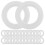 160Pcs Curtain Rings Plastic Grommets for Window Drapes 9