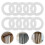 160Pcs Curtain Rings Plastic Grommets for Window Drapes 11