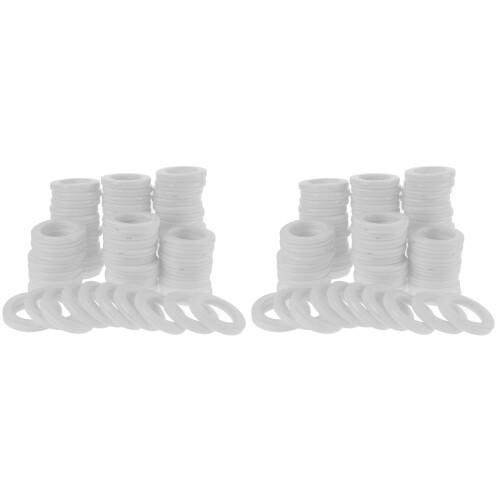 160Pcs Curtain Rings Plastic Grommets for Window Drapes 1