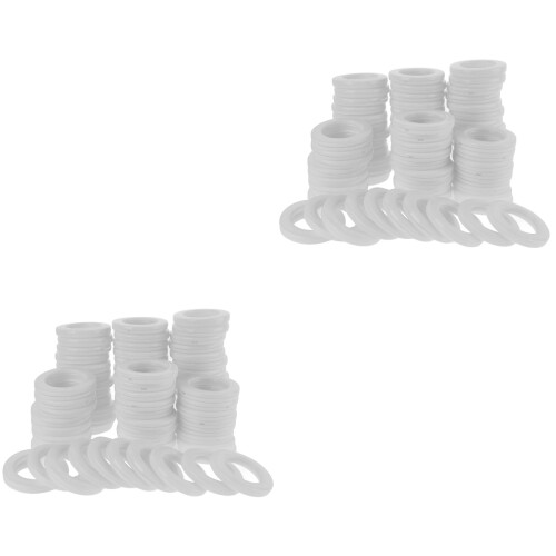 160Pcs Curtain Rings Plastic Grommets for Window Drapes 2
