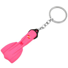 Stylish Diving Fin Pendant Keyring Portable Keyring-Rose Red