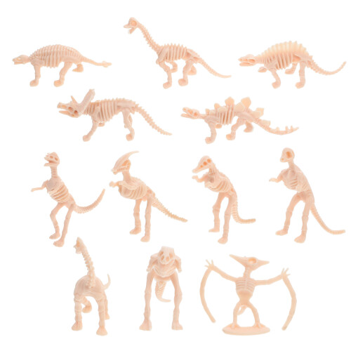 24 Pcs Dinosaur Skeleton Model Kit for Sandbox Archaeological Play 2