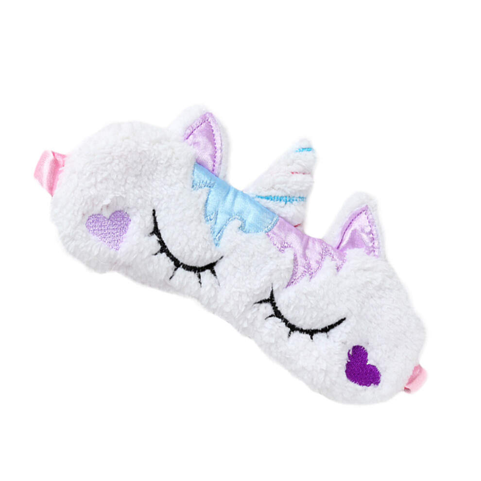 Ohphcall Lovely Unicorn Design Sleep Eye Mask With Love Heart