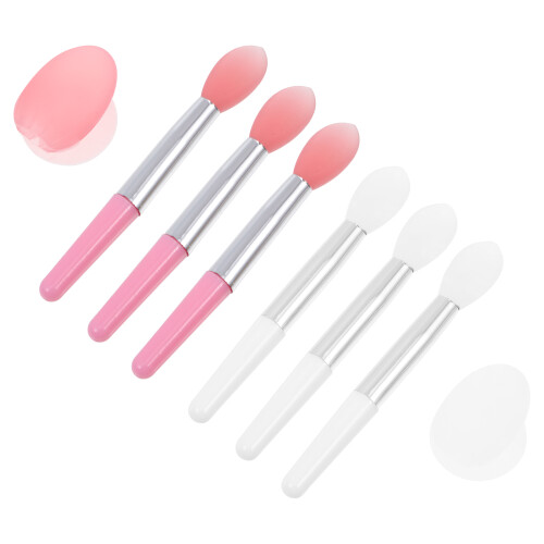 4Sets Assorted Color Silicone Lipstick Applicator Brush for Cosmetics 1