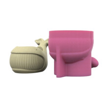 Multifuntional Silicone Molds Whale Shape Plant Pots Moulds