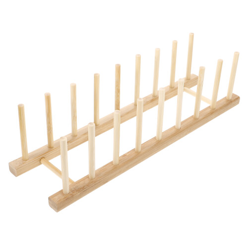 3Pcs Lightweight Wooden Thread Stand Beige Sewing Spool Storage Rack 1
