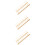 3Pcs Lightweight Wooden Thread Stand Beige Sewing Spool Storage Rack 10