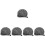 5Pcs Universal Grey Mic Covers Plush Protective Microphone Accessories 7