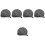 5Pcs Universal Grey Mic Covers Plush Protective Microphone Accessories 6