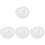 4Pz Giubbotto Catena Strass Argento Moda Waist Chain 3