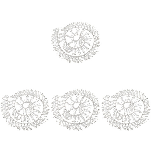 4Pz Giubbotto Catena Strass Argento Moda Waist Chain 2