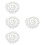 4Pz Giubbotto Catena Strass Argento Moda Waist Chain 8