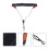 2Pcs Saxophone Shoulder Strap Adjustable Anti-Skid Hook Belt Black 10