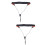 2Pcs Saxophone Shoulder Strap Adjustable Anti-Skid Hook Belt Black 7