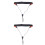 2Pcs Saxophone Shoulder Strap Adjustable Anti-Skid Hook Belt Black 5