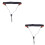 2Pcs Saxophone Shoulder Strap Adjustable Anti-Skid Hook Belt Black 6