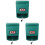 3Pcs Green Wall Mount Mail Box Plastic Suggestion Box Lock 3
