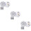 3Pcs Waterproof Underwater Light White LED Submersible Candle Lights 10