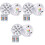 3Pcs Waterproof Underwater Light White LED Submersible Candle Lights 5