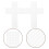 80Pcs White Plastic Mesh Sheets Durable Cross Shape for Kids Crafting 11
