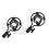 Set Of 2 Shockmount For Small Condenser Mic Condensor Holder Stand 5