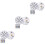 3Pcs Waterproof Underwater Light White LED Submersible Candle Lights 7