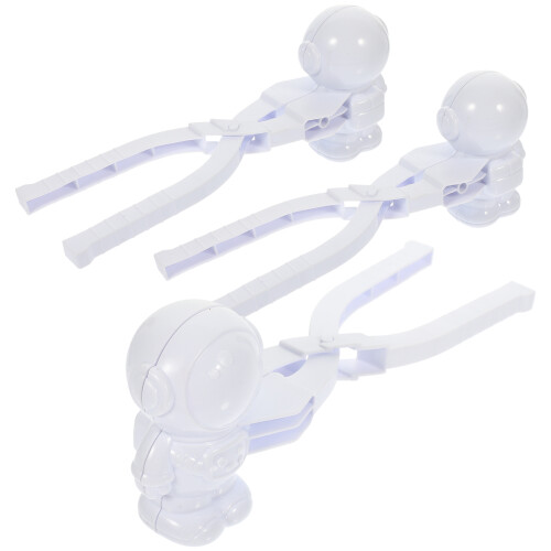9Pz Clip Compatta Per Pupazzi Neve Gioco Esterno Bambini Bianco
