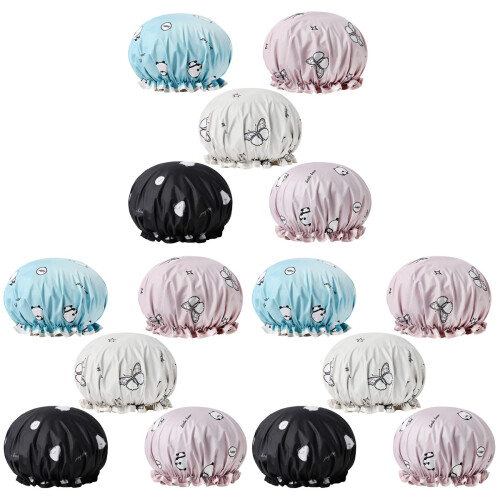 15Pz Cuffie Salone Resistenti Elastiche Colorate Per 1