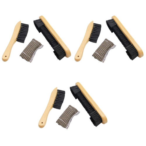 9 Pcs Billiard Table And Rail Brush With Wooden Handle Pool Tool 2