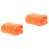 2Pcs Solid Color Orange Fleece Pet Blanket Lightweight Warm 5