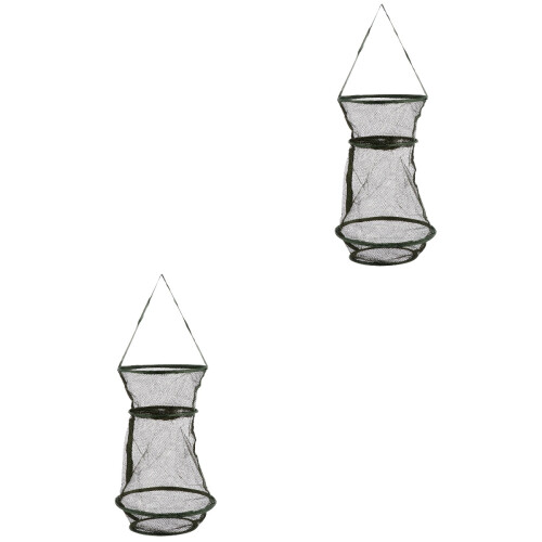 2Pz Pesca Pieghevole in Nylon Verde Per Uso Esterno 2