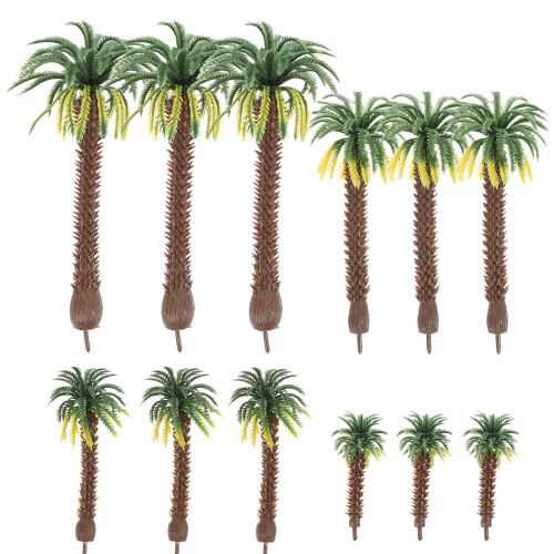 36Pz Mini Alberi Decorativi Verdi in Per Layout E Scenari