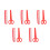 5Sets Clown Comb and Scissor Props Lightweight Plastic 7