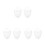 3Set Barba Bianco Con Fascia Elastica Per Costume 7