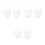 3Set Barba Bianco Con Fascia Elastica Per Costume 10