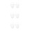 3Set Barba Bianco Con Fascia Elastica Per Costume 6