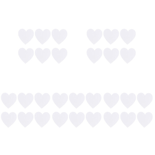30Pz Da A Cuore Cotone Bianco Per Arte E Pittura 2
