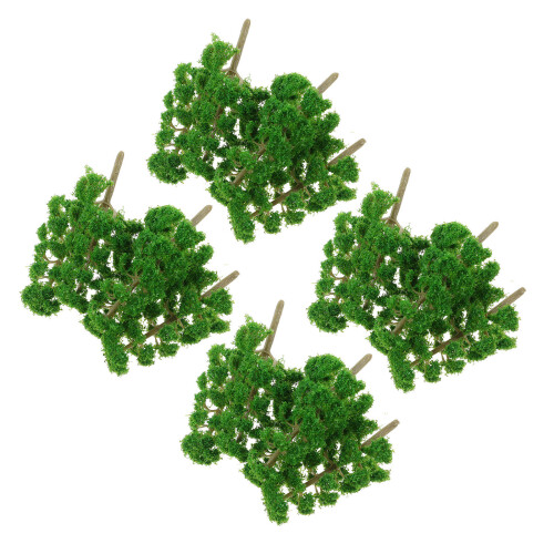 60Pz Alberi Miniatura in Verde Per Scenari E