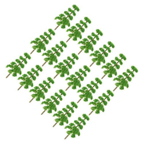 60Pz Alberi Miniatura in Verde Per Scenari E 2