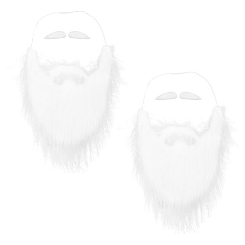 3Set Barba Bianco Con Fascia Elastica Per Costume 2