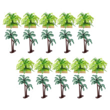 40 Stuks Kunststof Palmbomen Mini Realistische Tropisch Decor