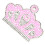 4Pz Toppe Rosa Con in Resina Per Moda 1