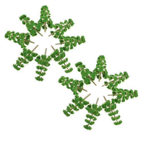 60Pz Alberi Miniatura in Verde Per Scenari E 1