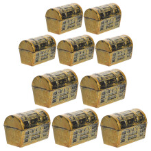 20St Decoratieve Mini Schatkist Goud Plastic Voor Feest En Bureau