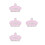 4Pz Toppe Rosa Con in Resina Per Moda 8