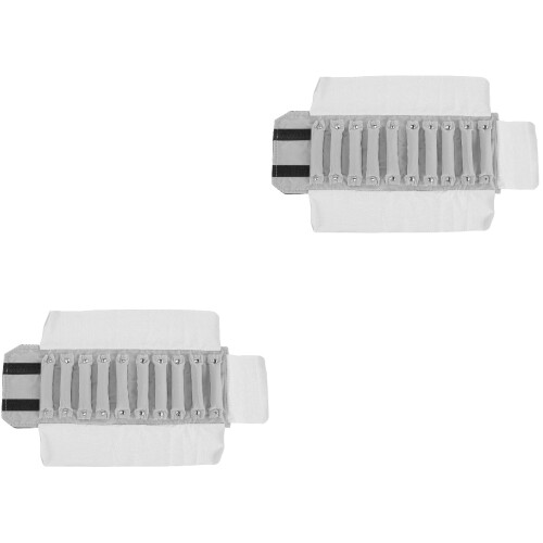 2Pz Rotolo Organizer Gioielli Bianco Portable Per Anelli E 2